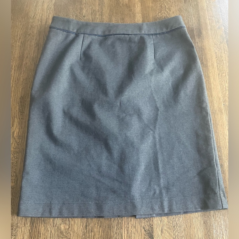 Boden Gray Skirt Preppy Classic Workwear Boss - Size 8